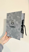 Boîte cadeau en velours pliable de luxe personnalisée en daim de qualité supérieure avec ruban en soie