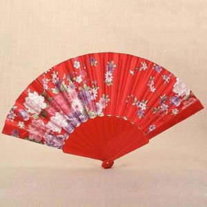 Éventails pliants en tissu personnalisés avec poignée en plastique de 9 pouces pour la publicité QM - Product Image 6