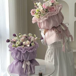 Wholesale Korean Floral <b>Wrapping</b> <b>Paper</b> for Birthday and <b>Wedding</b> Bouquets Florist Supplies - Product Image 4