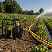 Pompe auto-amorçante haute performance 1200W, hauteur de refoulement max. 48m, débit 3800L/h pour l'irrigation des jardins et les projets d'alimentation en eau domestique