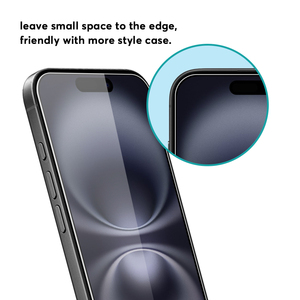 Protection d'écran en verre trempé 9H anti-rayures <span class=keywords><strong>2</strong></span>.5D pour iPhone 17 16 15 Pro Max – <span class=keywords><strong>Film</strong></span> protecteur - Product Image 6