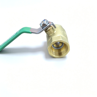 Robinet à bille en laiton DN20 haute performance avec filetage femelle pour chauffage domestique de l'eau