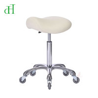 Tabouret ergonomique moderne en forme de selle, pivotant, avec réglage en hauteur, design en forme de cheval, pour bureau et réception