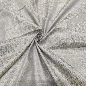 Tela de Seda Cruda de Poliéster Tejida Gris de Lujo, Textil de Textura Premium, Ligera, para Confección de Prendas de Moda, Vestidos, Acolchados, Costura y Manualidades - Product Image 3