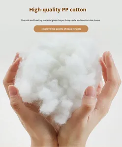 Cuccia Semi-Chiusa per Gatti, Morbida e Confortevole, Letto per Animali Domestici, Motivo Uniforme, Cuccia per Cuccioli, Letto Caldo Invernale in Peluche per Cani e Gatti - Product Image 6