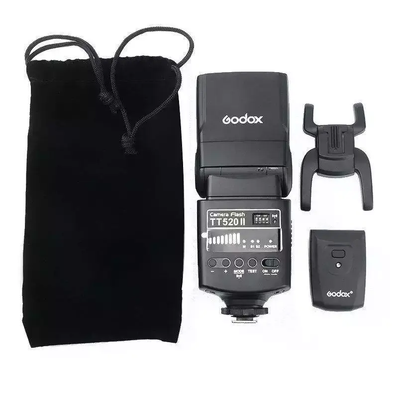 Godox Thinklite 카메라 플래시 TT520II 내장 433MHz 무선 신호 캐논 N ikon Pentax 소니 후지 올림푸스 DSLR 카메라