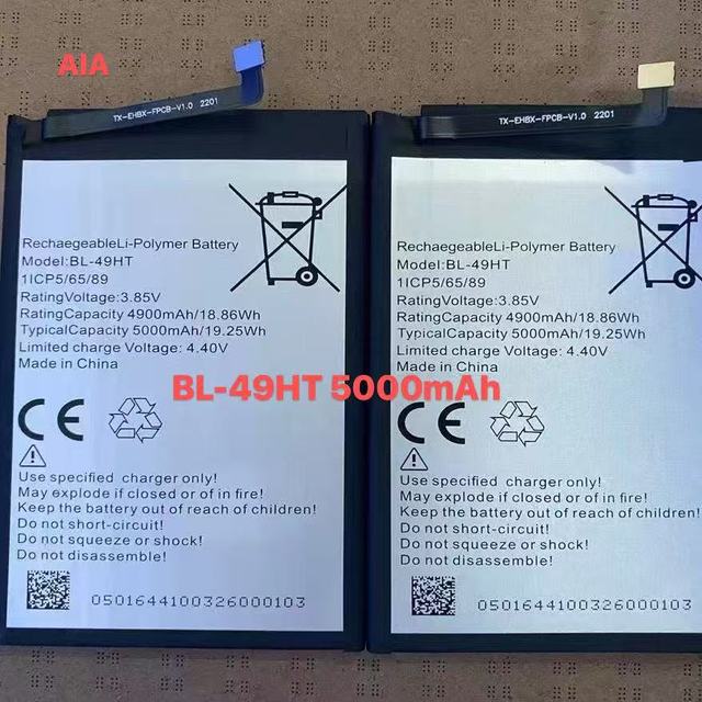BL-49HT 5000mAh Hot Selling High Quality Custom Li-ion Lithium Battery for Tecno T Mobile Phone OEM Brand in Stock