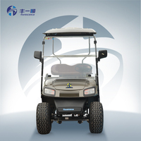 Nouvelle voiturette de golf électrique à 4 roues Club Car avec batterie au lithium 72v certifiée CE sur le terrain de football