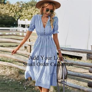 chinese dress ladies Printed Shirred Waist Maxi Dress main image 1