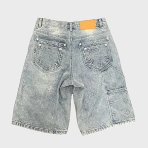 <span class=keywords><strong>Pantalones</strong></span> <span class=keywords><strong>Cortos</strong></span> de Mezclilla Personalizados para <span class=keywords><strong>Hombre</strong></span>, Estilo Urbano, Doble Rodilla, Grabado Tridimensional, Jorts de Mezclilla CARPENTER, <span class=keywords><strong>Pantalones</strong></span> <span class=keywords><strong>Cortos</strong></span> de <span class=keywords><strong>Trabajo</strong></span> - Product Image 3