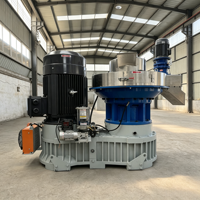 Machine professionnelle de fabrication de granulés de bois à anneau vertical pour la production de granulés de combustible à partir de biomasse, sciure de bois et coques de riz, système automatique