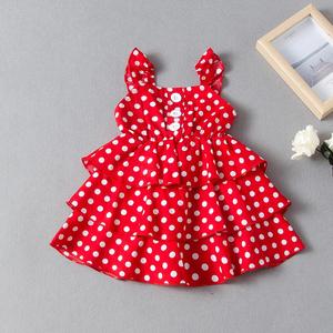Nouvelle Arrivée Robe d'été pour Filles à Bretelles Fines, Dos Nu, Superposée, Couleur Unie, Écologique - Product Image 5