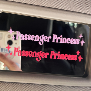 Belle taille et forme personnalisées décorative autocollant étanche <span class=keywords><strong>passager</strong></span> princesse rétroviseur autocollant - Product Image 1