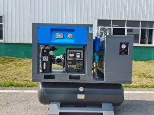 China Fornecedor 16bar 2.0m3/min 15kw Integrado acionamento direto compressor de ar 20hp parafuso compressores