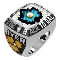 Bague de championnat de football fantastique personnalisée pour hommes, trophée de la ligue, cadeau annuel pour le champion de football fantastique