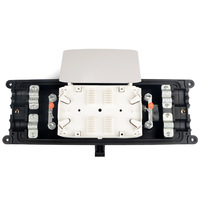 Boîtier de raccordement optique horizontal IP68 24 48 96 fibres, certifié CE RoHS, pour épissure aérienne 3 entrées 3 sorties