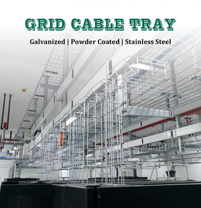 Wire <b>Mesh</b> Cable Tray SS316 SS 304 Stainless Steel Hot-Dipped Galvanized For Data Center Industrial Solar <b>Power</b> System Project - Product Image 4
