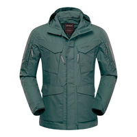 Veste tactique d'hiver unisexe en tissu ripstop imperméable et respirant, camouflage noir, M65 G8, softshell, coupe-vent pour activités de plein air