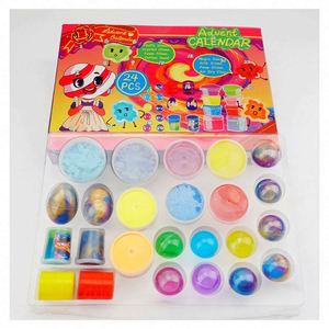 TOYSRUNNER Kit de fabrication de slime en argile écologique DIY avec calendrier de l'avent et balles à lécher - Product Image 4