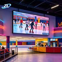 Mur vidéo LED modulaire à installation fixe intérieure P1.25 pour réparation rapide, animation à large champ de vision, pour clubs, patinoires, centres commerciaux