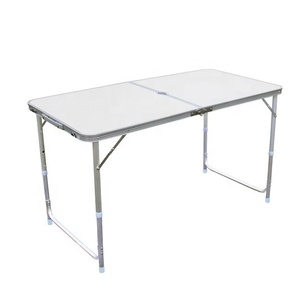 Portatile 3 Livelli Da Giardino Regolabile in altezza Tavolo Da Picnic All'aperto Rettangolo di Alluminio di Campeggio Pieghevole Da Tavolo - Product Image 2