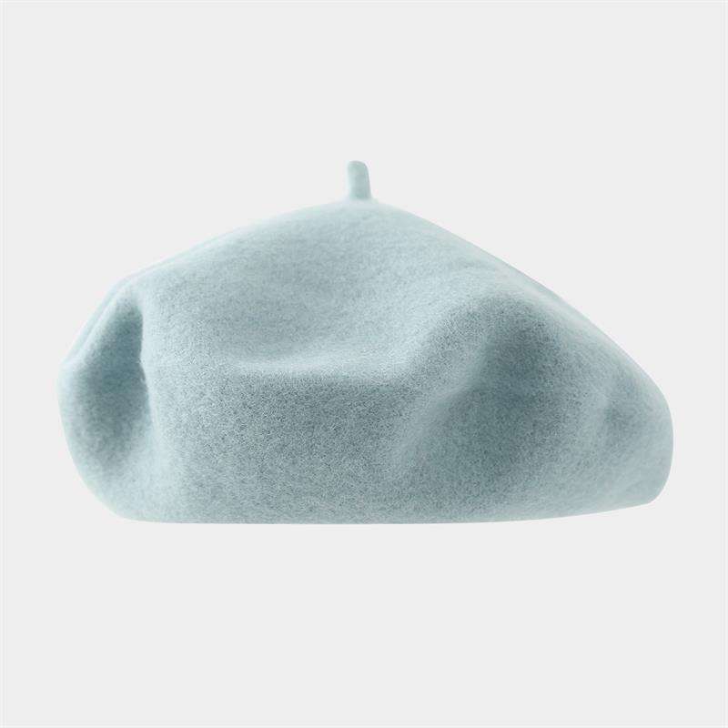 Boina de lana de alta calidad - Azul claro elástica