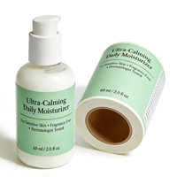 Étiquettes personnalisées pour flacons de soins de la peau, autocollants imprimés en rouleau, autocollants imperméables pour emballage, marque haut de gamme PT
