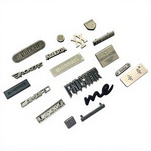 Badge in Metallo Personalizzati con Logo, <span class=keywords><strong>Etichette</strong></span> Rettangolari <span class=keywords><strong>per</strong></span> <span class=keywords><strong>Abbigliamento</strong></span>, Borse, Cappelli e Accessori - Product Image 2