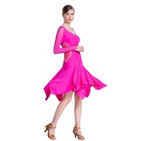 LP-1805 Haute Qualité Pas Cher Femmes Filles De Danse Latine Pratique Offre Spéciale Chaude Rose Danse Latine Pratique Robe Pour La Fête