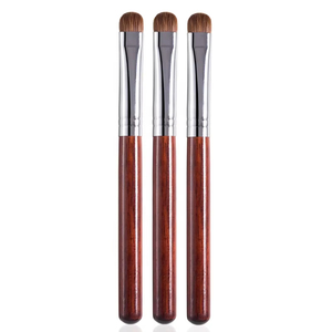 Pinceaux à ongles français en poils de Kolinsky avec manche en bois rouge – Plusieurs tailles # 10- # 16 pour la manucure à la gelée française - Product Image 3
