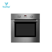 Prix Direct Usine Four Électrique Mural Commercial Encastrable 70L en Acier Inoxydable avec Convection et Grill pour Cuisine Domestique