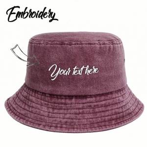 Outdoor Embroidered Bucket <b>Hat</b> Custom Logo Lightweight Breathable <b>Sun</b> <b>Hat</b> for Hiking Fishing Travel <b>Men</b> Women - Product Image 3