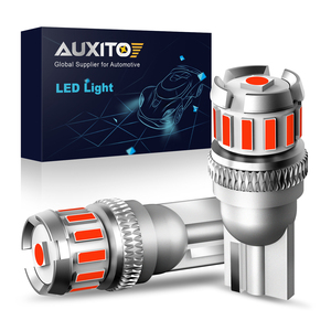 Ampoule LED de plaque d'immatriculation latérale AUXITO T10 pour voiture, rouge Canbus 194 2825, étanche IP68, éclairage intérieur de stationnement - Product Image 1