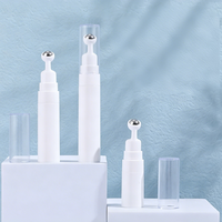 15ml Plastic Verzorgingsfles voor Gezichtsverzorging, Serum, Oogcrème, Cosmetica, met Luchtdichte Pomp, Rollerball, Vibratie Massage Oogcrème Pen