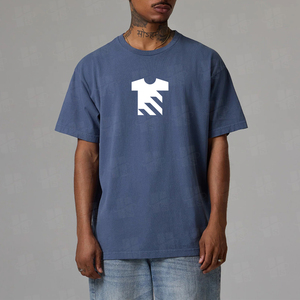 Fabricante de Ropa OEM, Camiseta Personalizada con Impresión DTG para Hombre, Manga Corta, Ecológica, Transpirable, 100% Algodón, Corte Holgado, Verano - Product Image 3