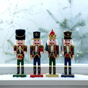 Figura Decorativa <span class=keywords><strong>de</strong></span> Madera para Mesa Navideña, Adorno Navideño - Product Image 1