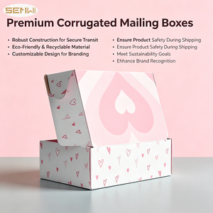 Cajas de Cartón Corrugado para Envío Postal a Precio Económico, Empaque Personalizado para Regalo con Patrón Rosa y Grosor de 2 mm - Product Image 4