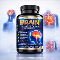 Capsules Avancées pour la Mémoire et la Concentration Cérébrale, Soutien Cognitif, Supplément Nootropique avec Bacopa et Crinière de Lion, Santé Cérébrale, Fabricant