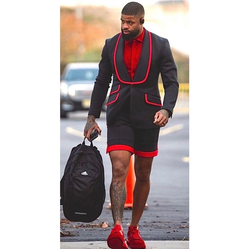 Trajes informales a medida para hombre, chaqueta de esmoquin y