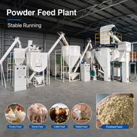 Ligne de production d'aliments pour petits animaux facile à utiliser pour le broyage du maïs, le mélange et la production de pâtes alimentaires