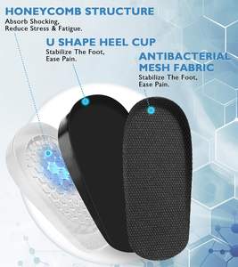 Semelles rehausseuses pour chaussures, coussin orthopédique absorbant les chocs, confort unisexe, support pour les pieds plus hauts - Product Image 2