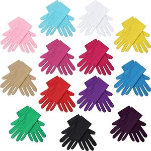Guantes Cortos de Satén para Ópera, Guantes de Poliéster para Novia, Bodas, Fiestas de Té, Banquetes, Accesorios de los Años 20 para Halloween - Product Image 3