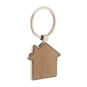 Porte-clés en bambou, merchandising durable - Product Image 1