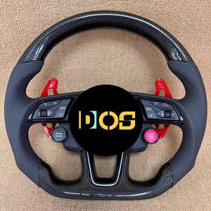 Marco amarillo de cuero de estilo deportivo personalizado con volante de dos llaves para <span class=keywords><strong>Audi</strong></span> RS3 RS4 RS5 R RS7 S3 S4 S5 R8 A1 con - Product Image 2