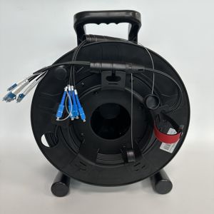 Câble tactique rétractable en <span class=keywords><strong>fibre</strong></span> optique avec enrouleur de câble portable de 100 m, 200 m, 500 m, rallonge blindée en <span class=keywords><strong>fibre</strong></span> optique - Product Image 6