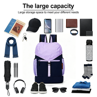 Mochila Casual con Cordón Ajustable, Plegable y Lavable, para Senderismo, Estudiantes, con Logotipo Personalizado, Mochila Deportiva Económica, Disponible en Varios Modelos