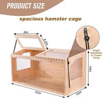 Cage à hamster en bois JUNJI