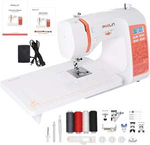 <span class=keywords><strong>Machine</strong></span> <span class=keywords><strong>à</strong></span> <span class=keywords><strong>coudre</strong></span> informatisée PooLin EOC02, 200 points, écran LCD, table large, 7 pieds-de-biche, quilting, <span class=keywords><strong>enfile</strong></span>-<span class=keywords><strong>aiguille</strong></span> <span class=keywords><strong>automatique</strong></span> - Product Image 1