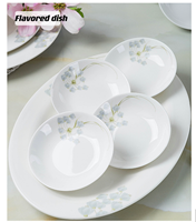 Jingdezhen Os Porcelaine 56Pcs Gris Overglaze Logo Personnalisé Bol Assiette Céramique Porcelaine Dîner Vaisselle Ensemble