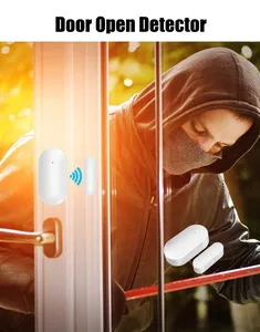 Sensore per Porte WiFi Tuya Smart, <span class=keywords><strong>Allarme</strong></span> Magnetico Autonomo per <span class=keywords><strong>Finestre</strong></span> Compatibile con Alexa e Google Home, <span class=keywords><strong>Sistema</strong></span> di Sicurezza Domestica Portatile in ABS - Product Image 5